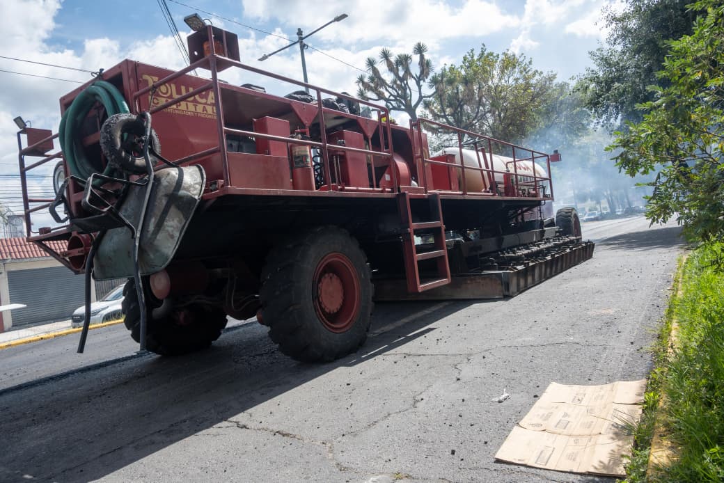 Diablo Dragón acelera pavimentación de Paseo Matlatzincas; proyectan intervenir 10 kilómetros