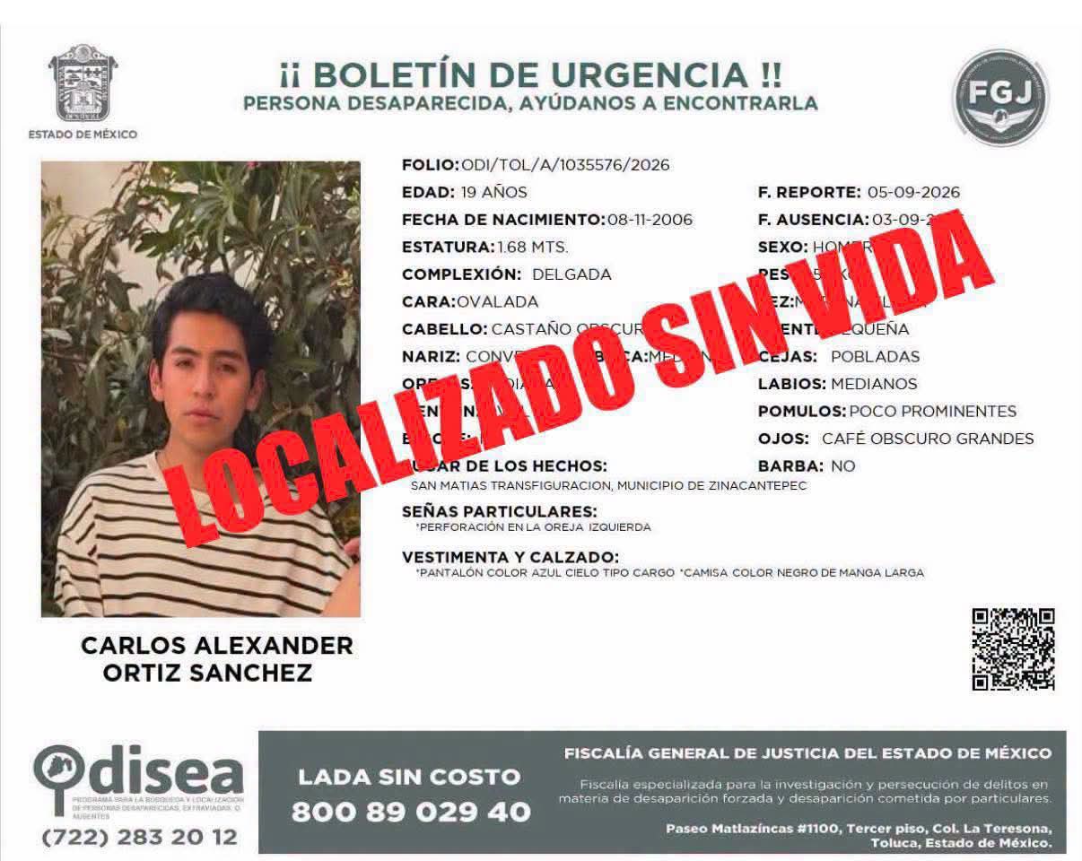 🔴 Localizan sin vida a estudiante de la UAEMéx; murió atropellado en Paseo Tollocan
